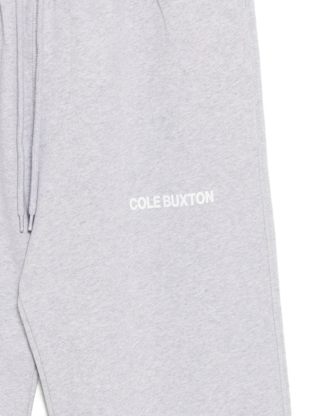 Cole Buxton Logo-print Cotton Sweatpants In Gray