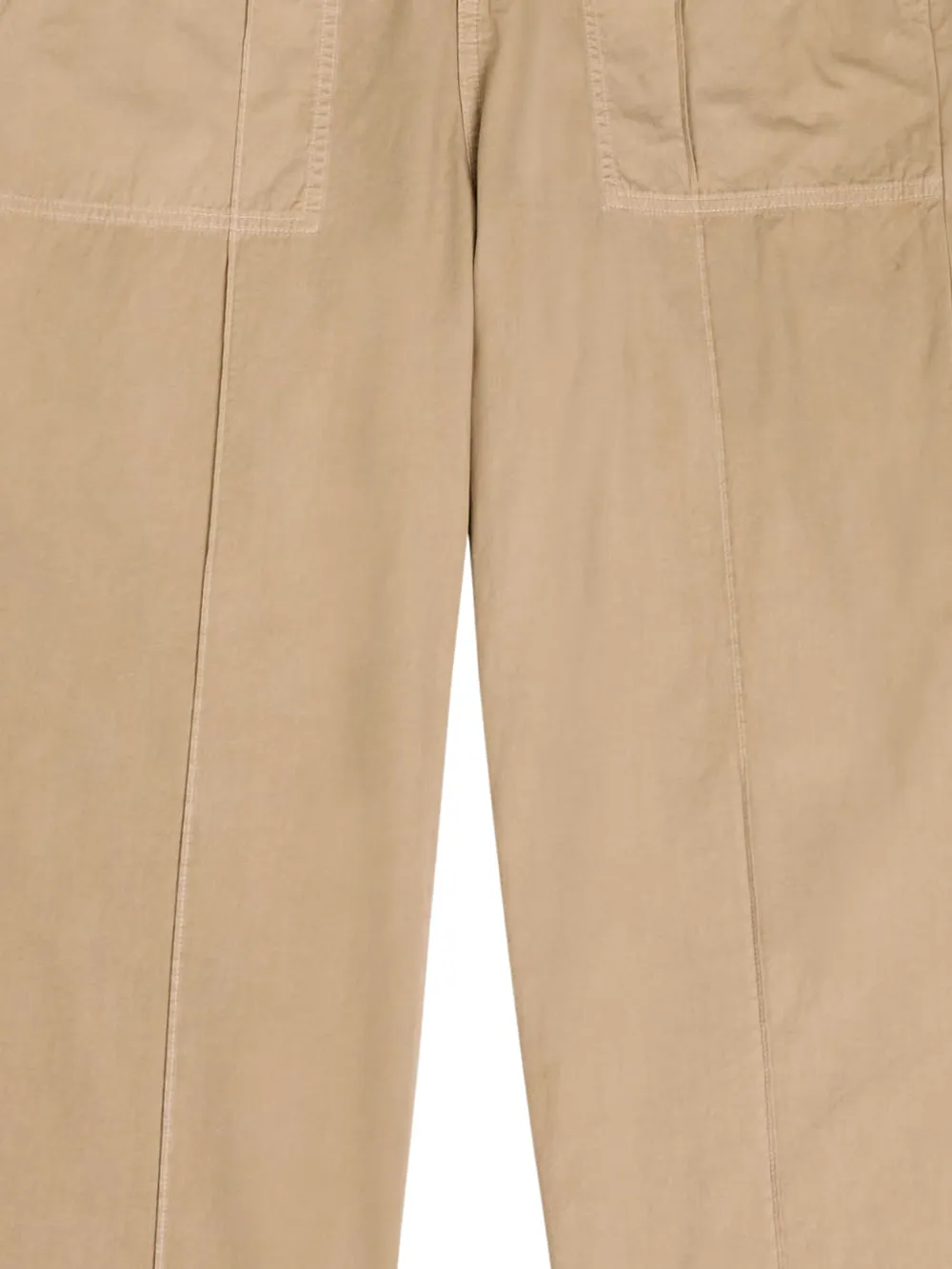 The Elder Statesman Broek met zakdetail - Beige