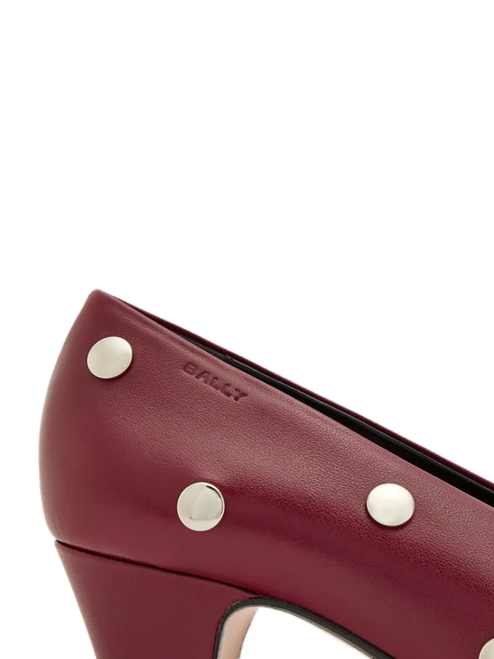 Bally Aline pumps met studs Rood