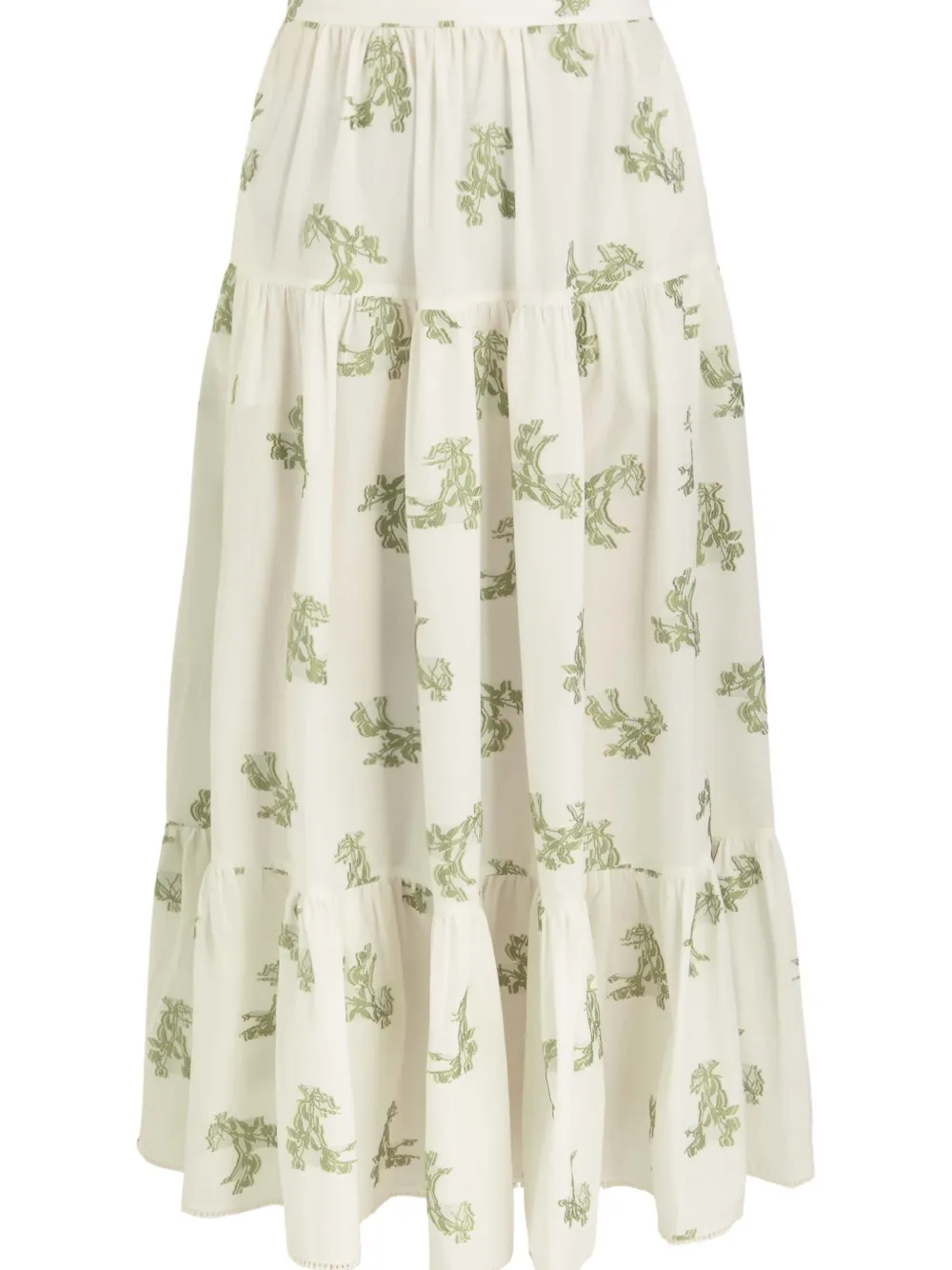 ERDEM floral-print maxi skirt - Beige