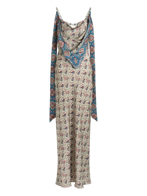 Rabanne paisley-print maxi dress
