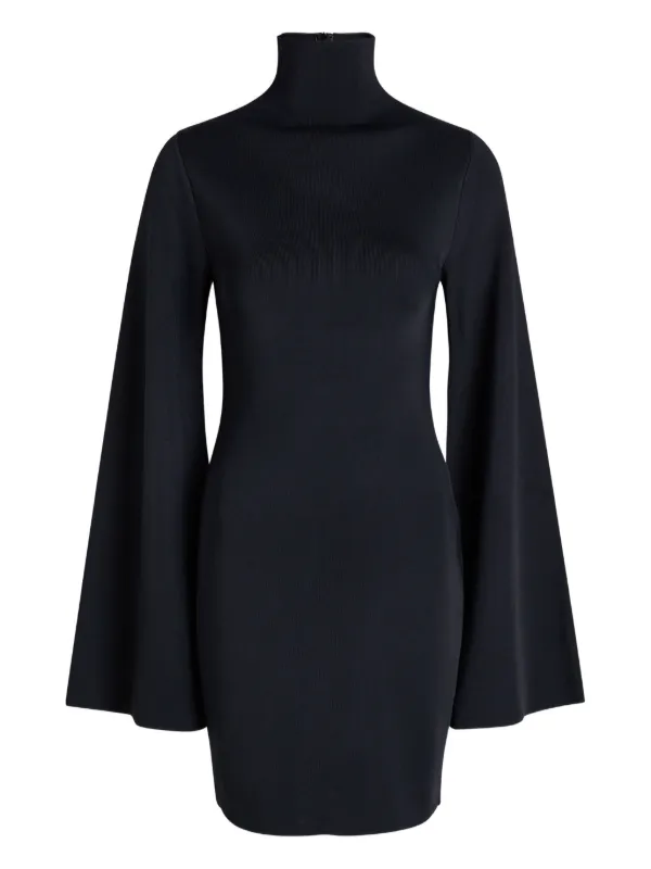 Calvin Klein Mock-neck Mini Dress - Black