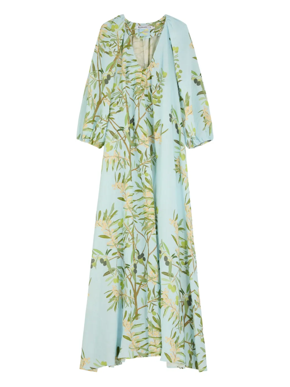 Bernadette V-neck maxi dress - Blauw