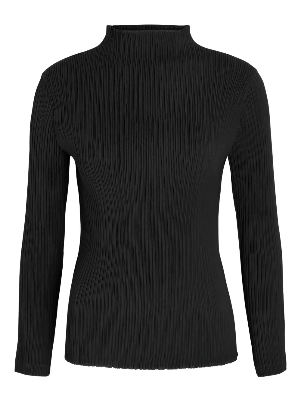 Issey Miyake Hatching Pleats top - Zwart