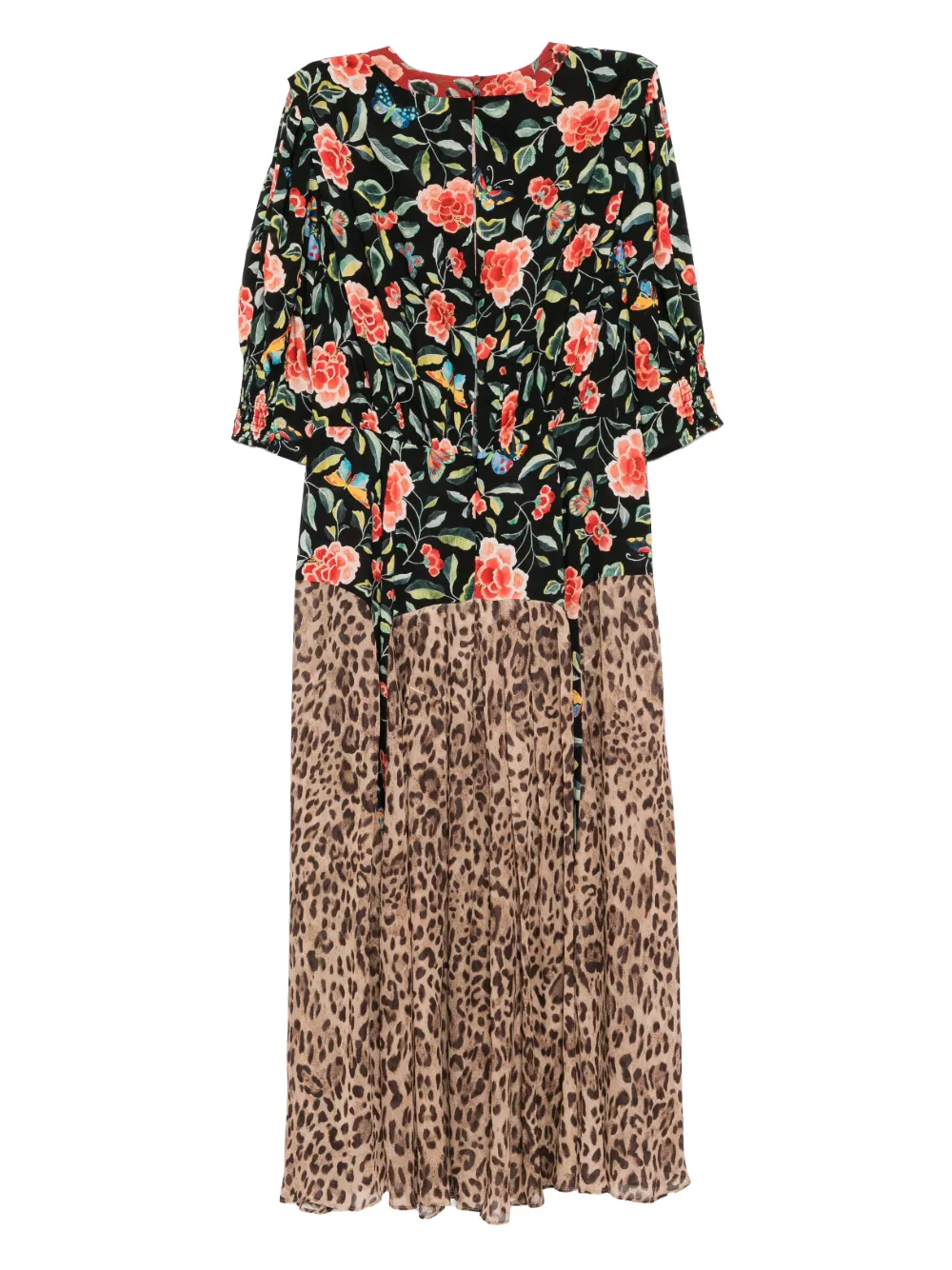 Rixo Meg midi-jurk - Zwart