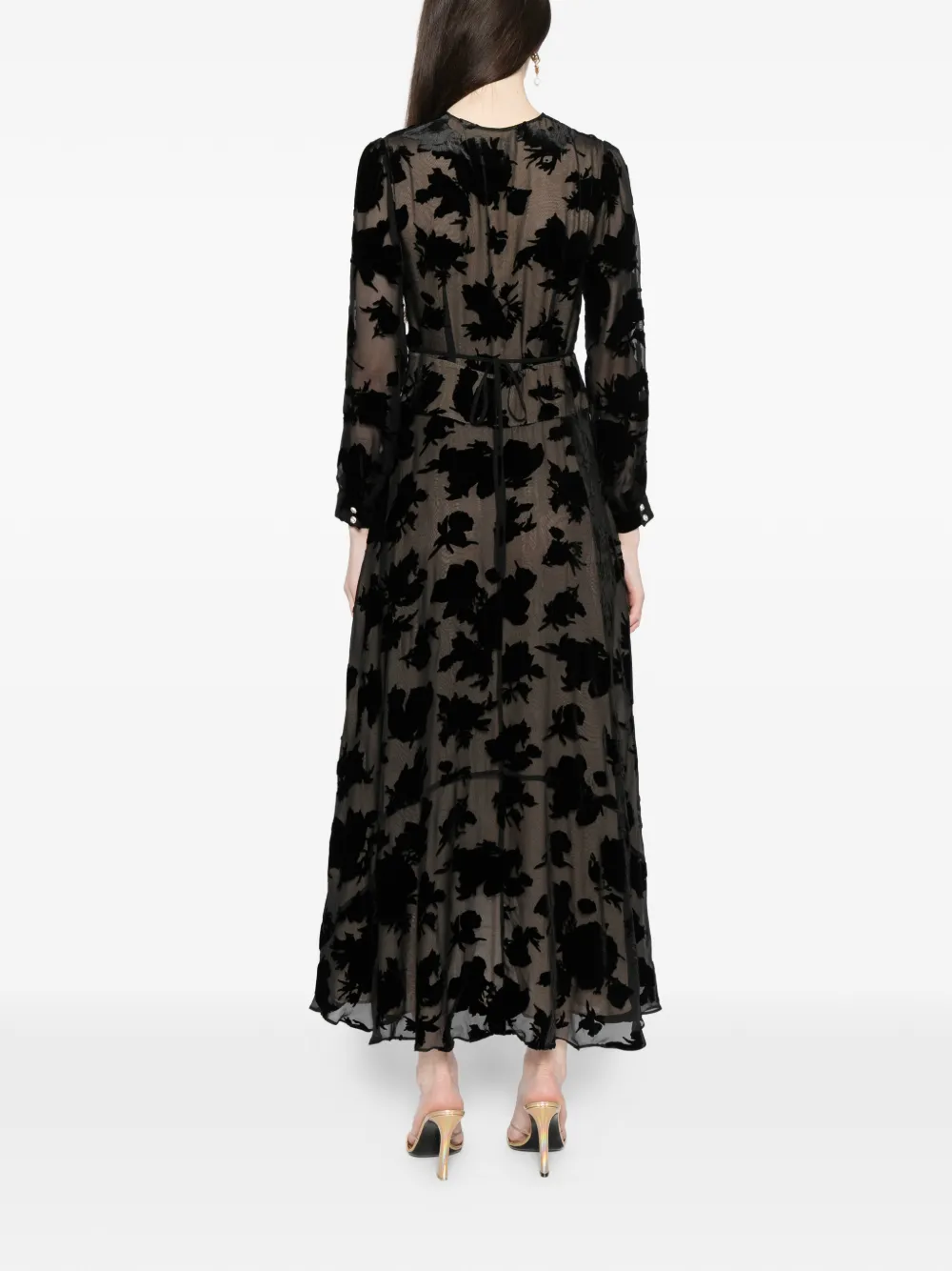 Rixo London Avalyn Midi Dress In Black