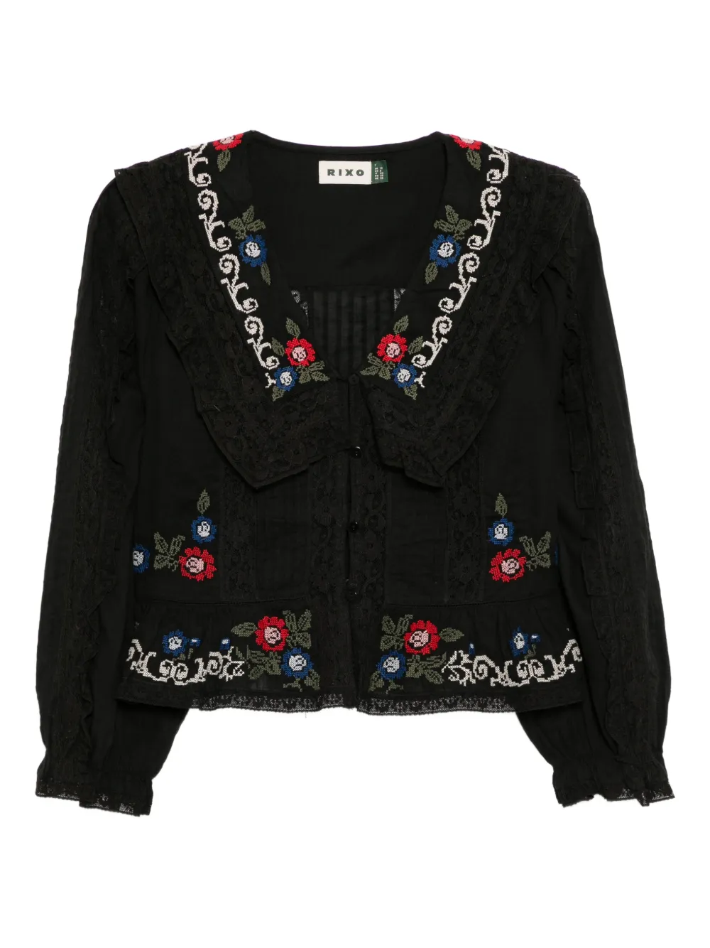 Rixo Maribelle blouse | Black | Image 1