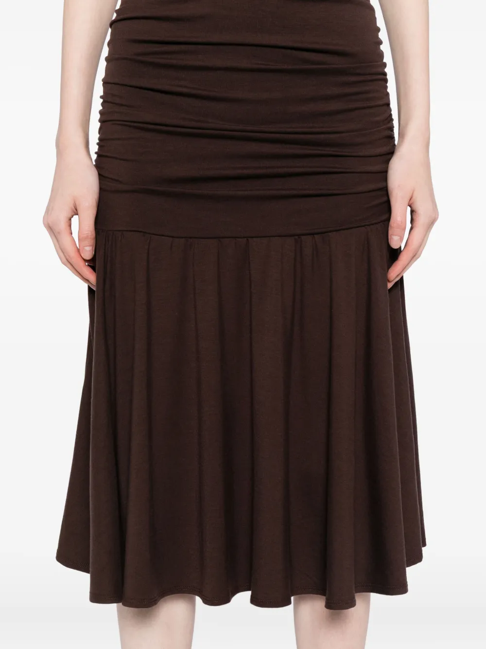 Reformation Kayla Dress In Brown