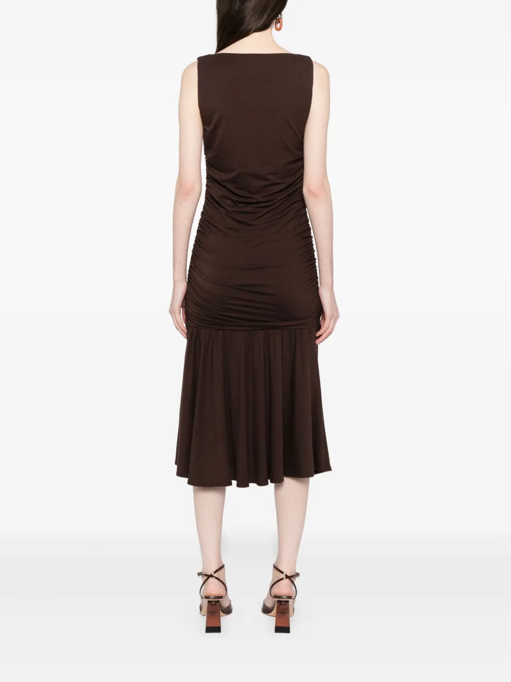 Reformation Kayla Dress In Brown