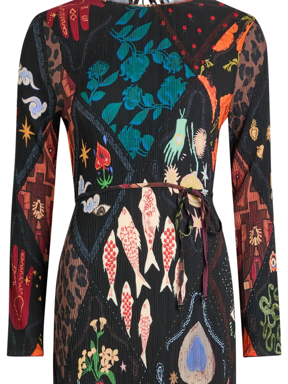 NEVER FULLY DRESSED  Plisse Gaia long-sleeve maxi dress | Day Dresses | Image 2