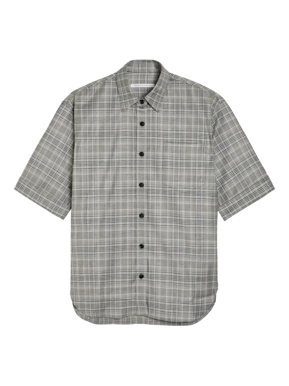 Maria McManus plaid-pattern short-sleeve shirt - Grigio