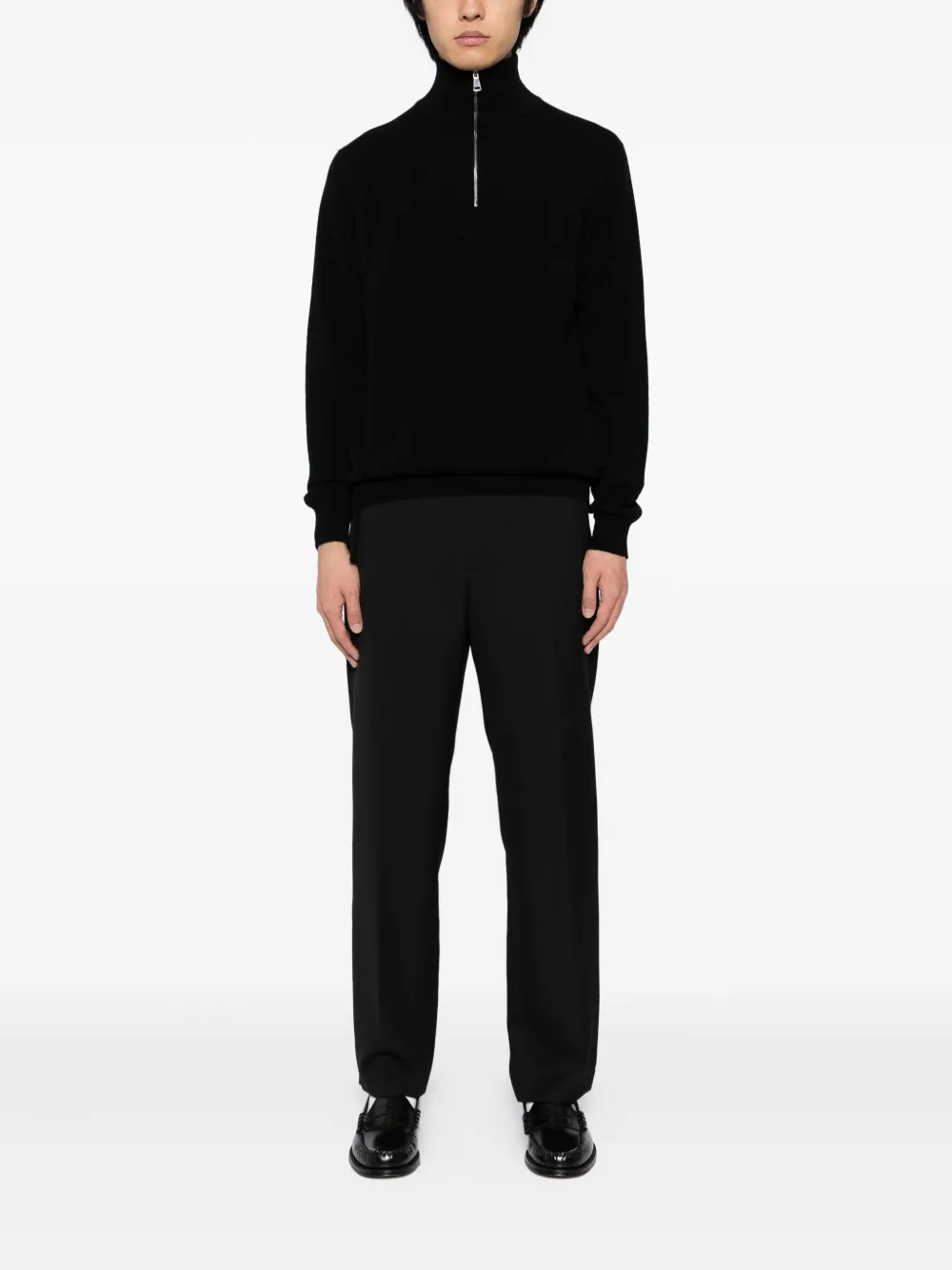 Begg x Co Heriot trui met rits - Zwart