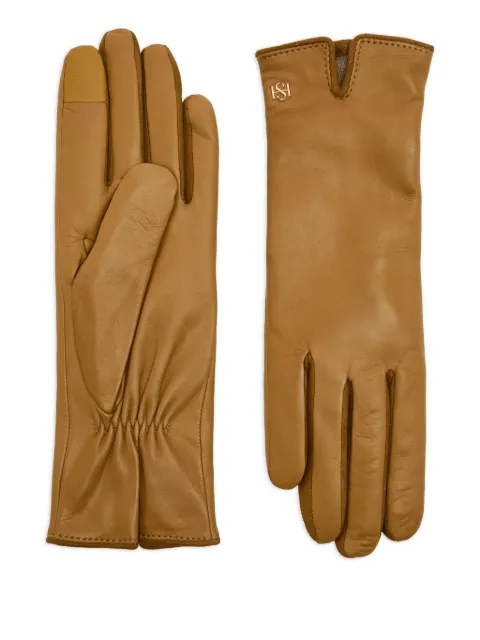 HANDSOME STOCKHOLM monogram-detail gloves