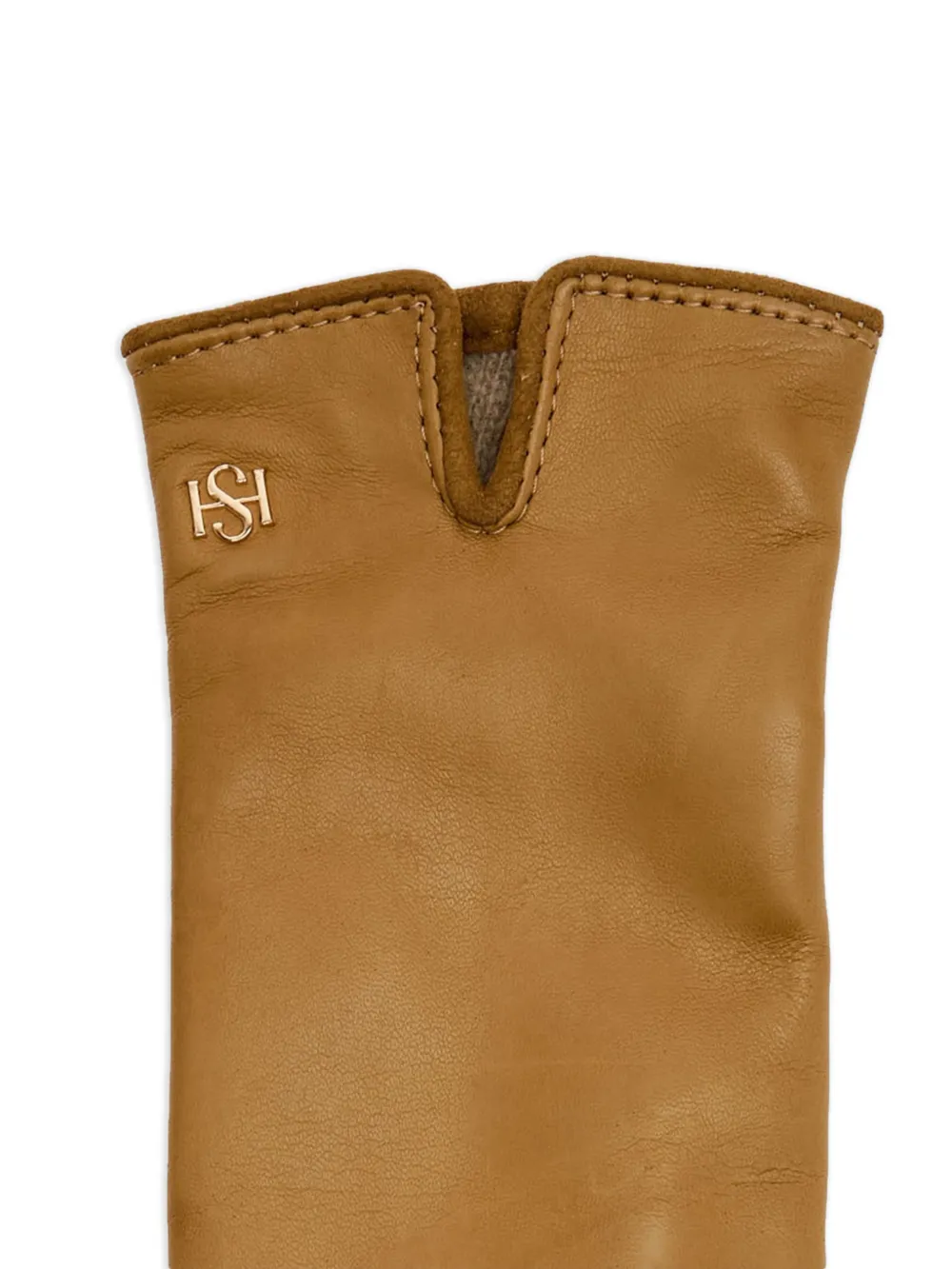 HANDSOME STOCKHOLM Handschoenen met monogram - Bruin