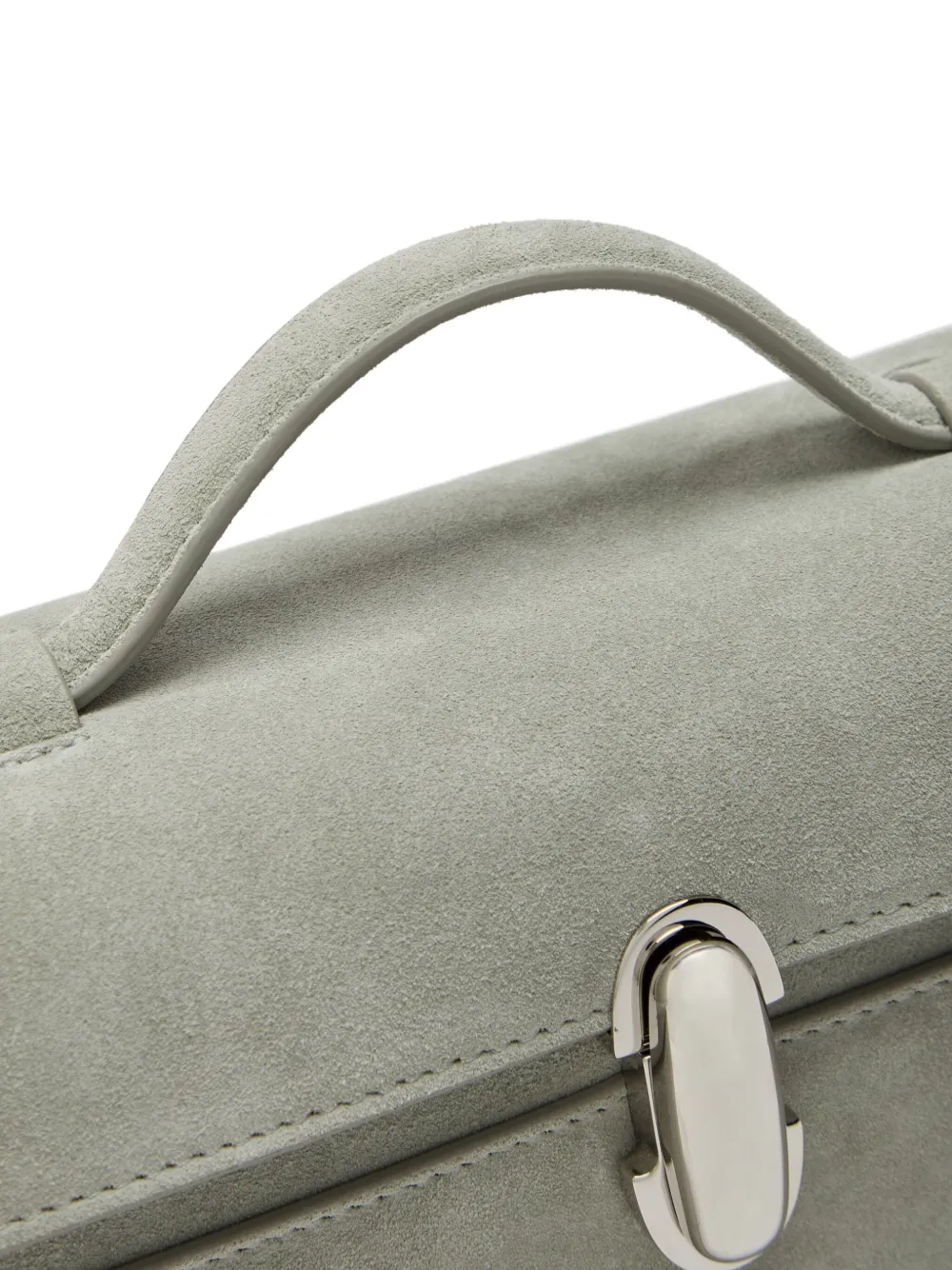 Savette Symmetry suede tote bag - Grijs