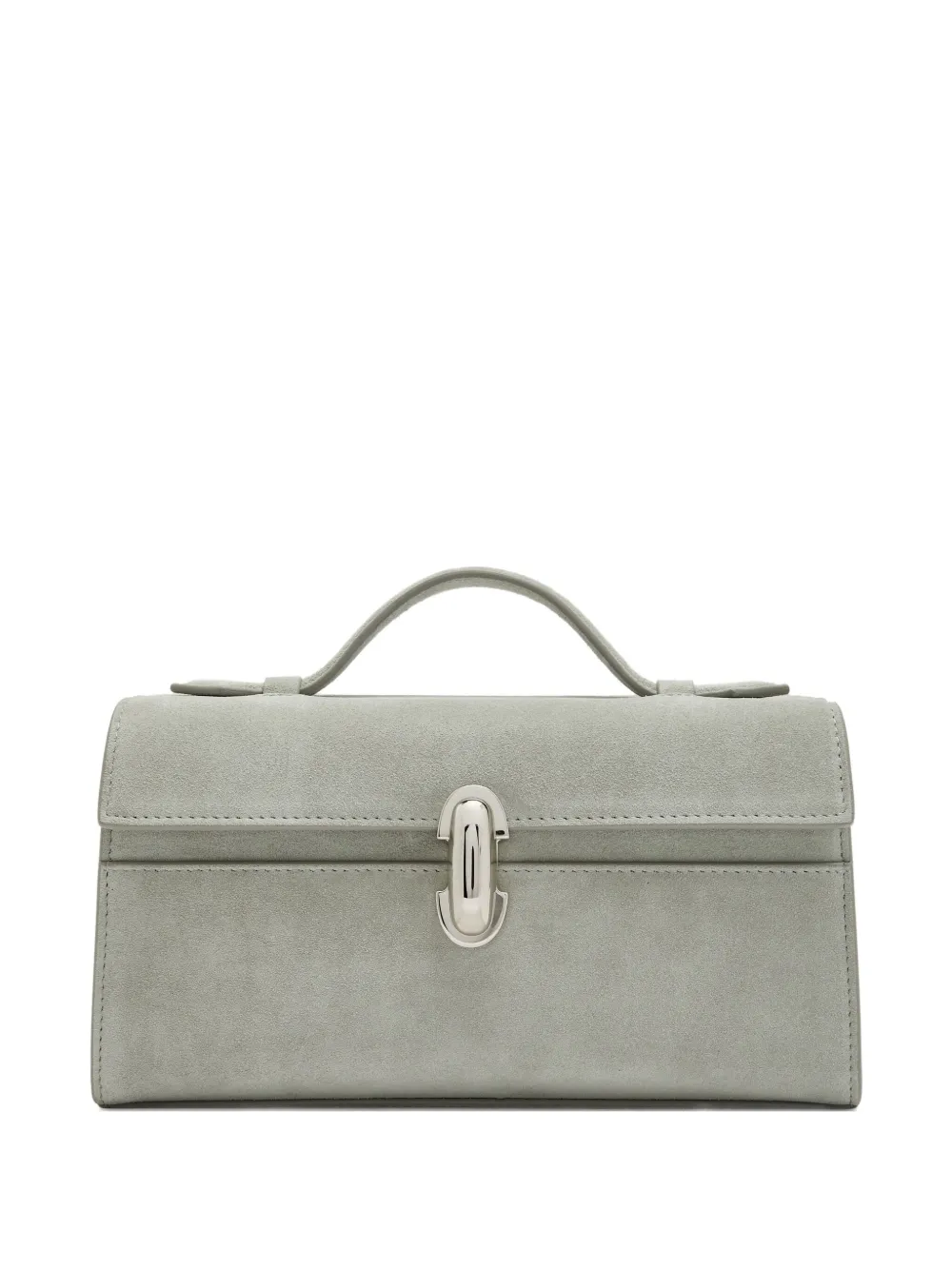 Savette  mini cabas Symmetry en daim | gris | Image 1