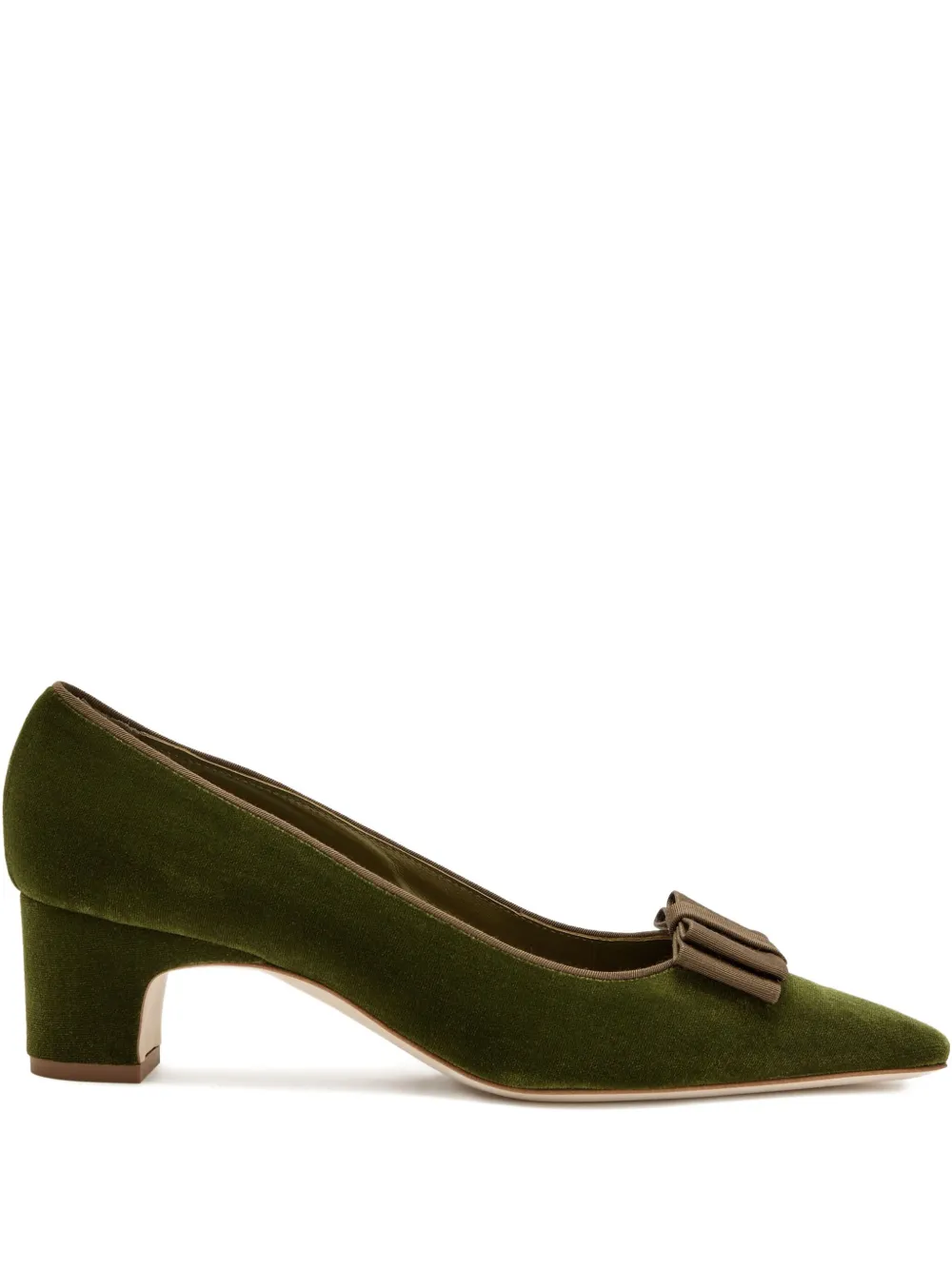 Manolo Blahnik zapatillas Reador con tacón de 50mm | verde | Image 1