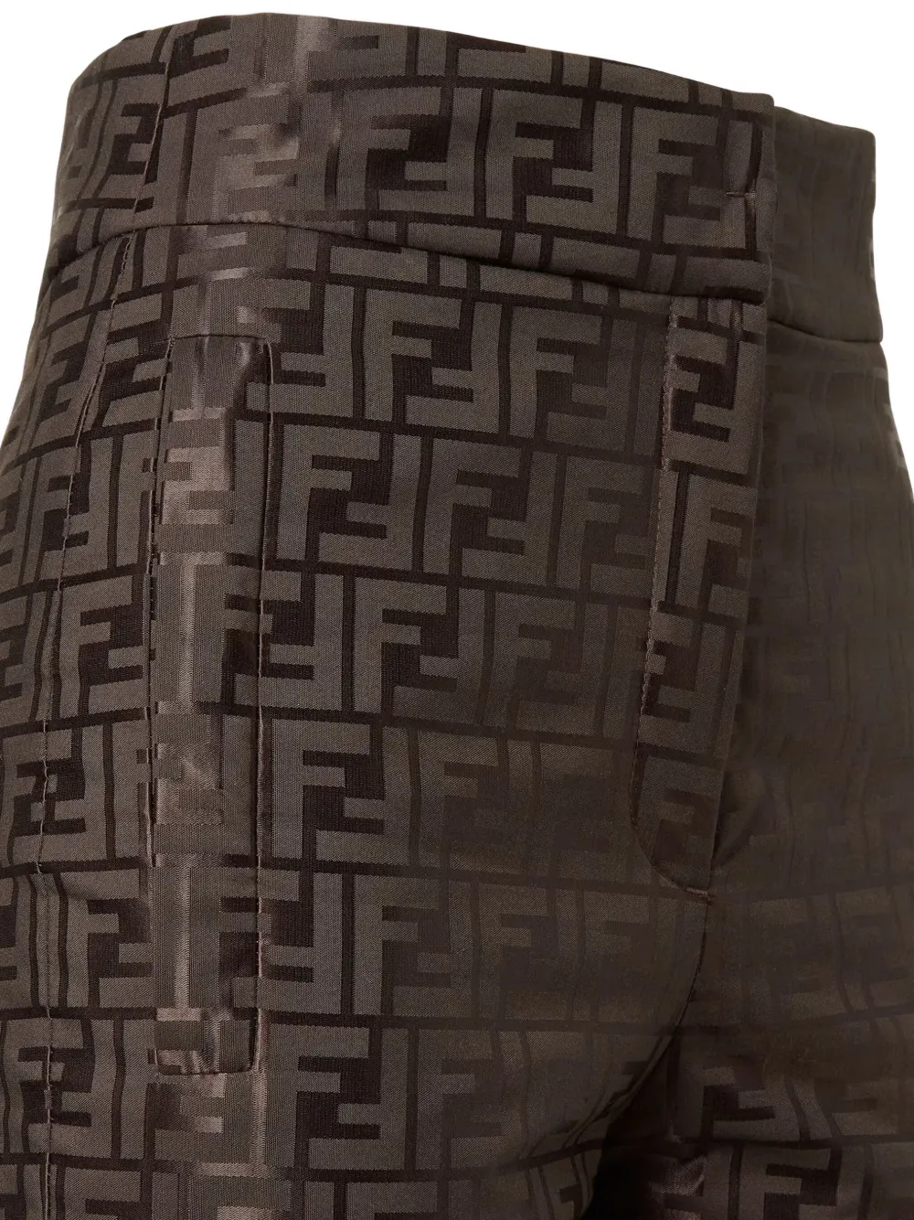 Fendi Ff-motif Ski Pants In Brown