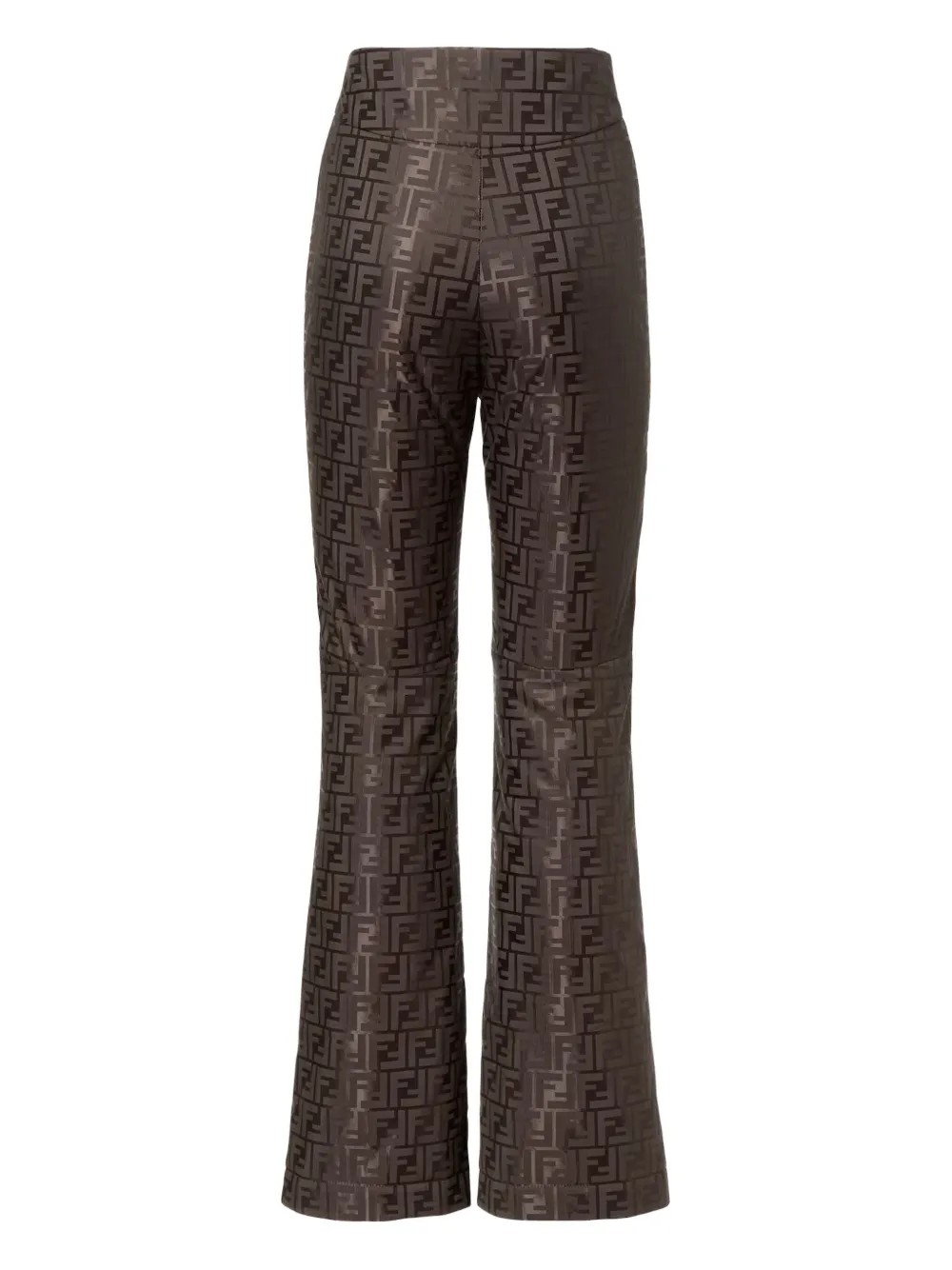 Fendi Ff-motif Ski Pants In Brown