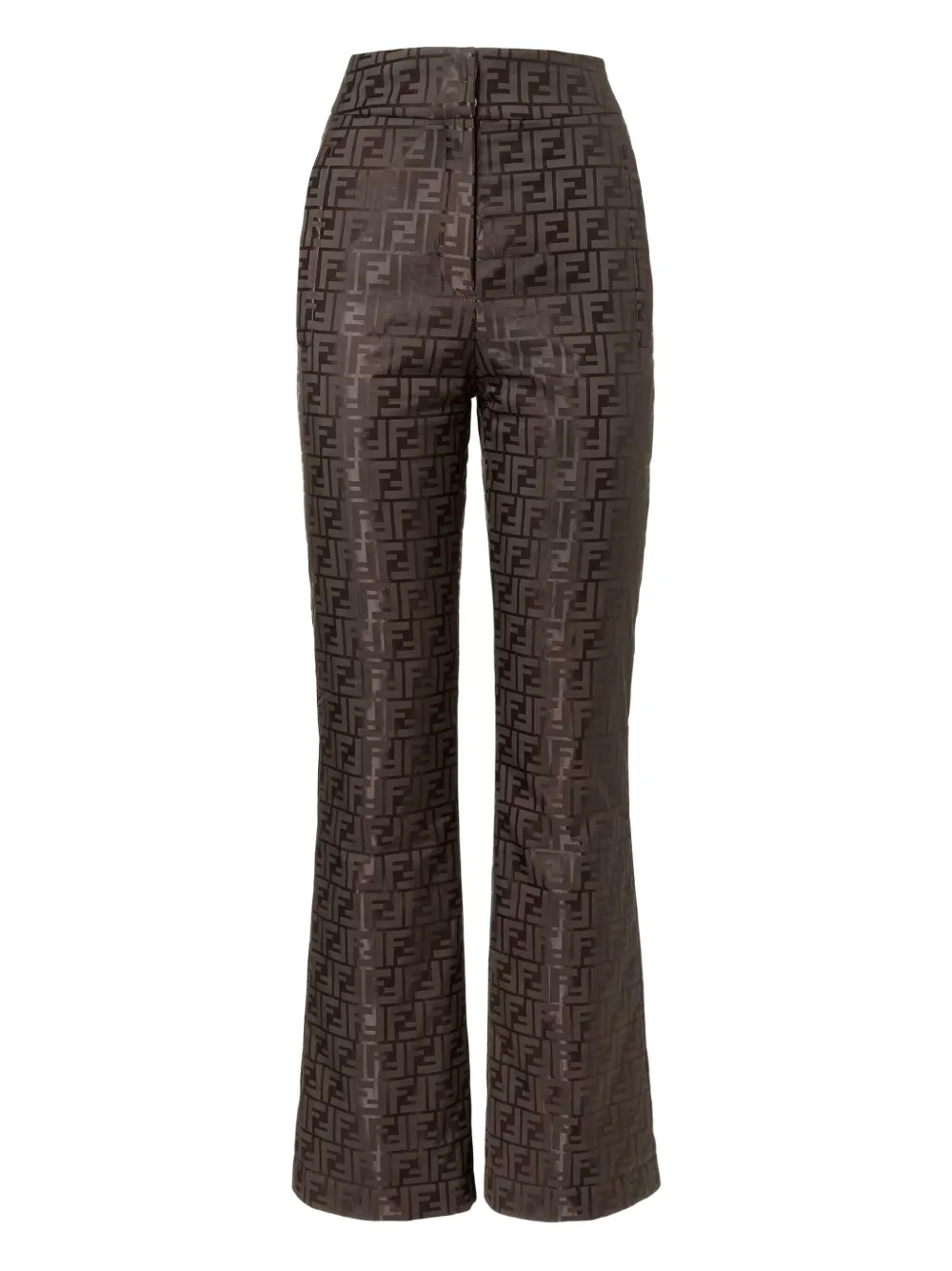 Fendi Ff-motif Ski Pants In Brown