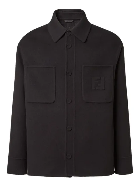 FENDI patch-pocket overshirt