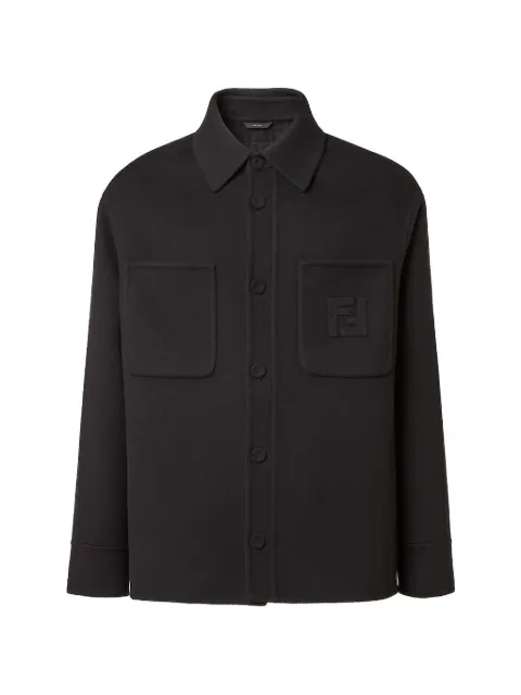 FENDI patch-pocket overshirt