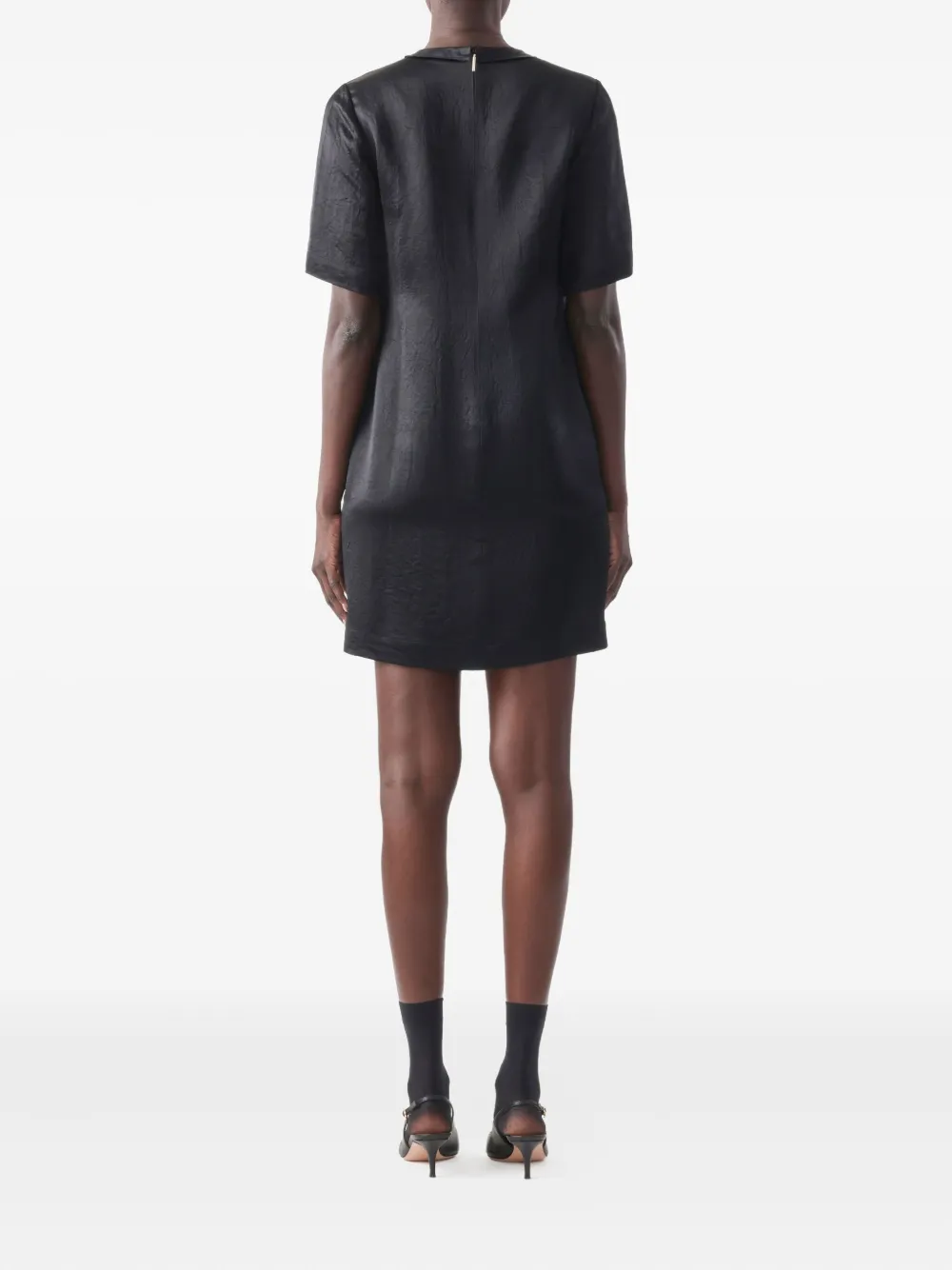Jason Wu Collection Short-sleeve Mini Dress in Black, view 4