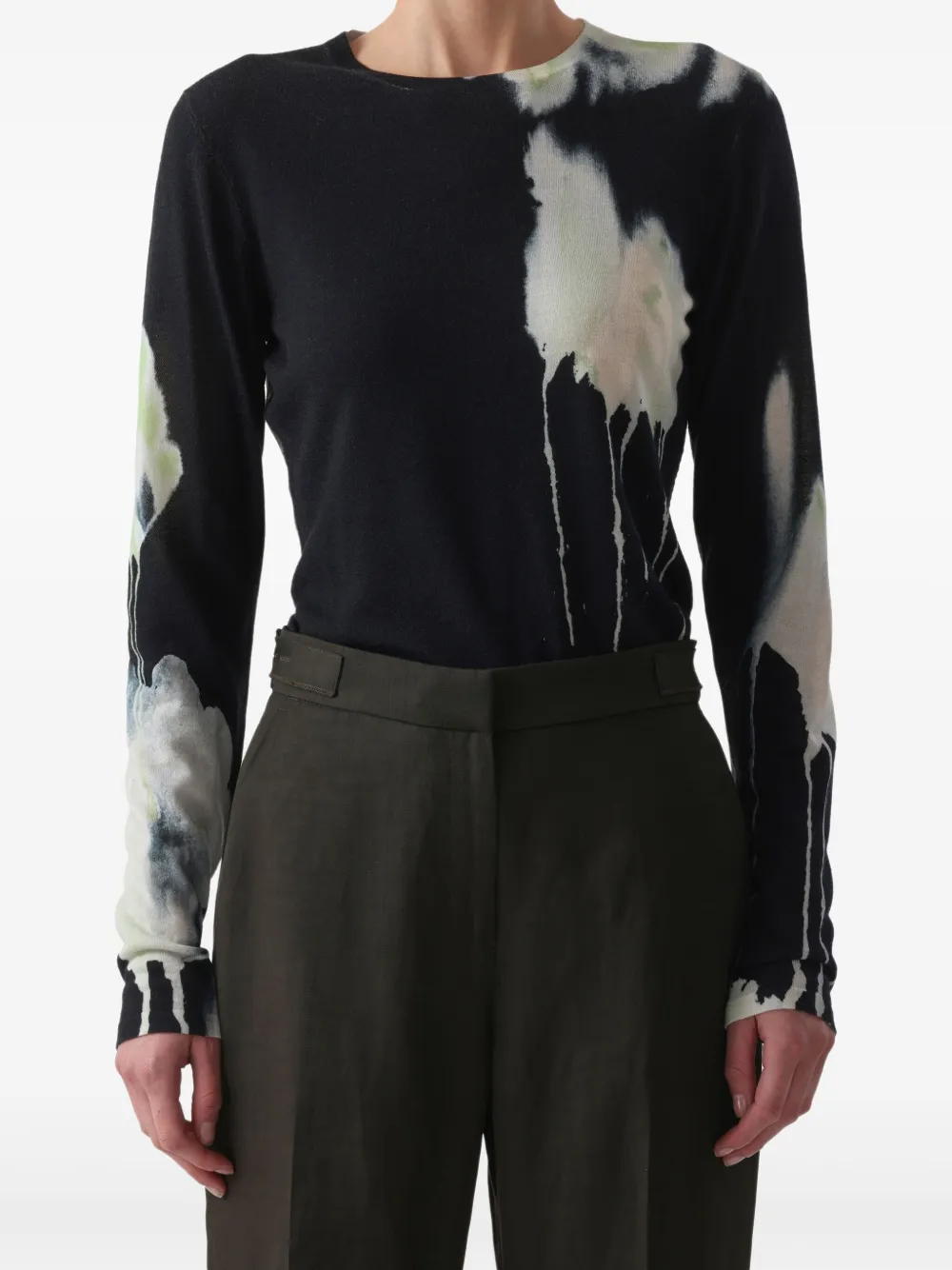 Jason Wu Collection T-shirt a maniche lunghe | nero | Image 1