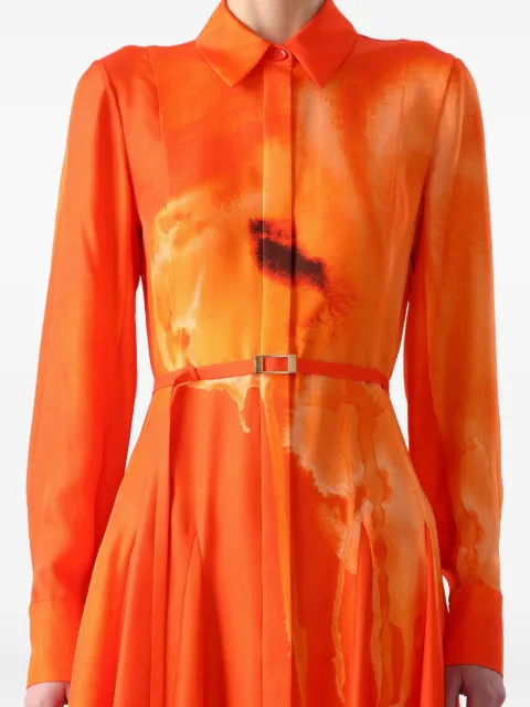Jason Wu Collection vestido camisero midi con estampado floral