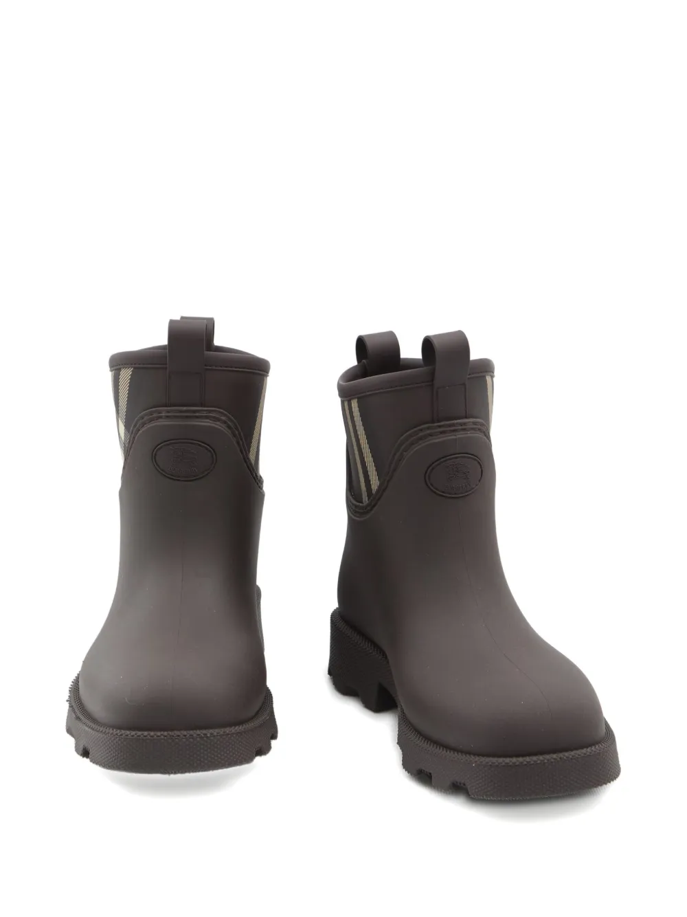 Burberry 35 mm geruite enkellaarzen met treklussen Bruin