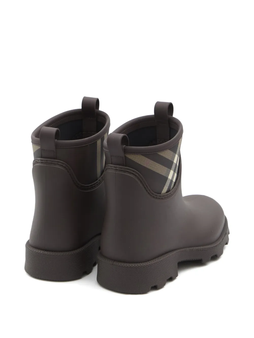 Burberry 35 mm geruite enkellaarzen met treklussen Bruin