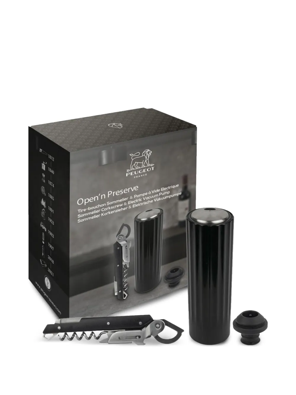 Peugeot Open'n Preserve corkscrew and vacuum pump set | Kitchen Appliances | Image 2