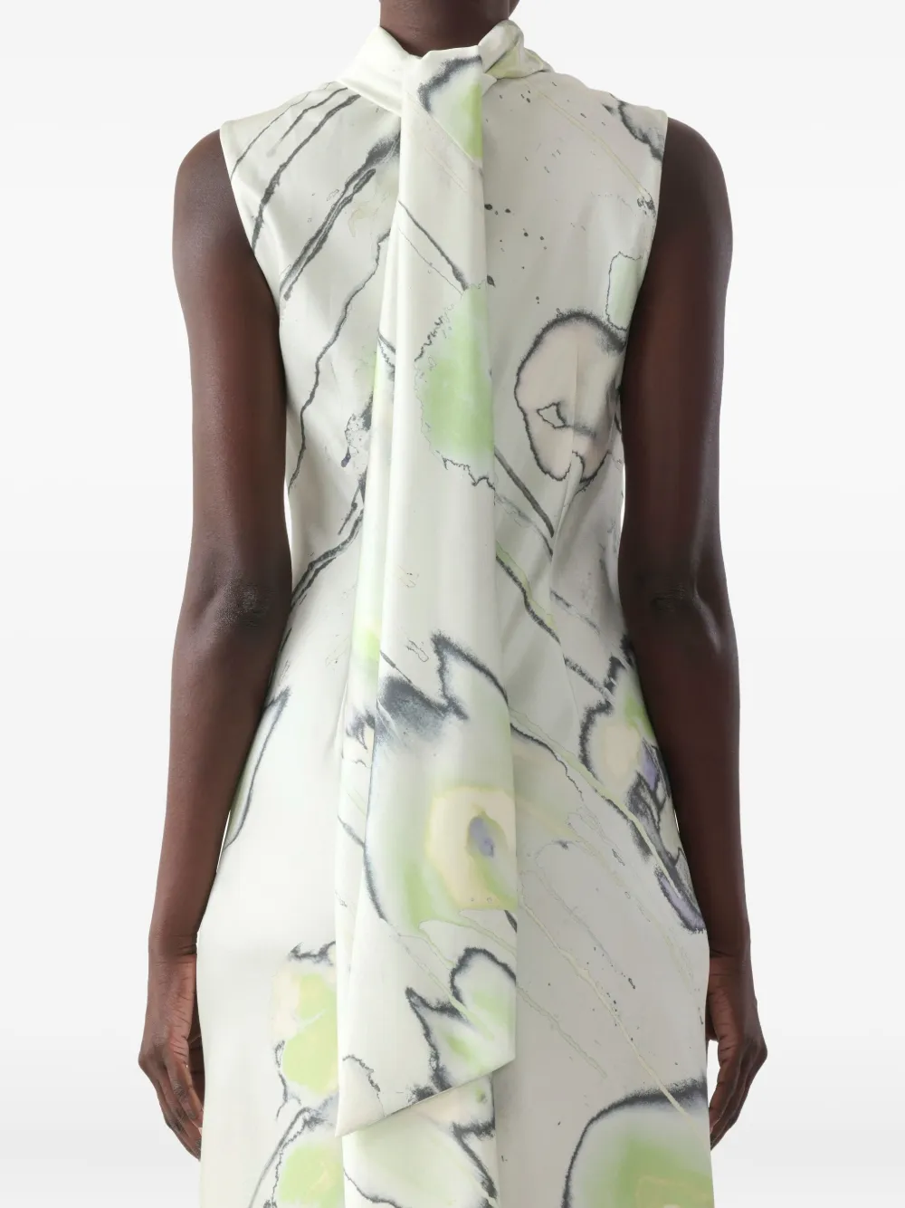 Jason Wu Collection Floral-print Midi Dress In White