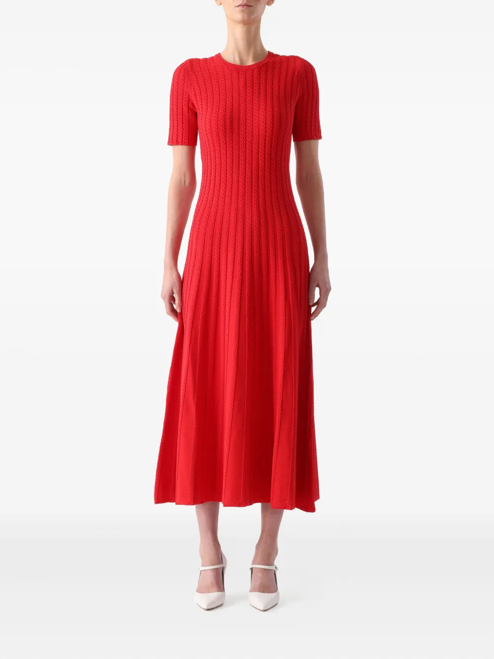 Jason Wu Collection short-sleeve midi dress | Red | Image 1