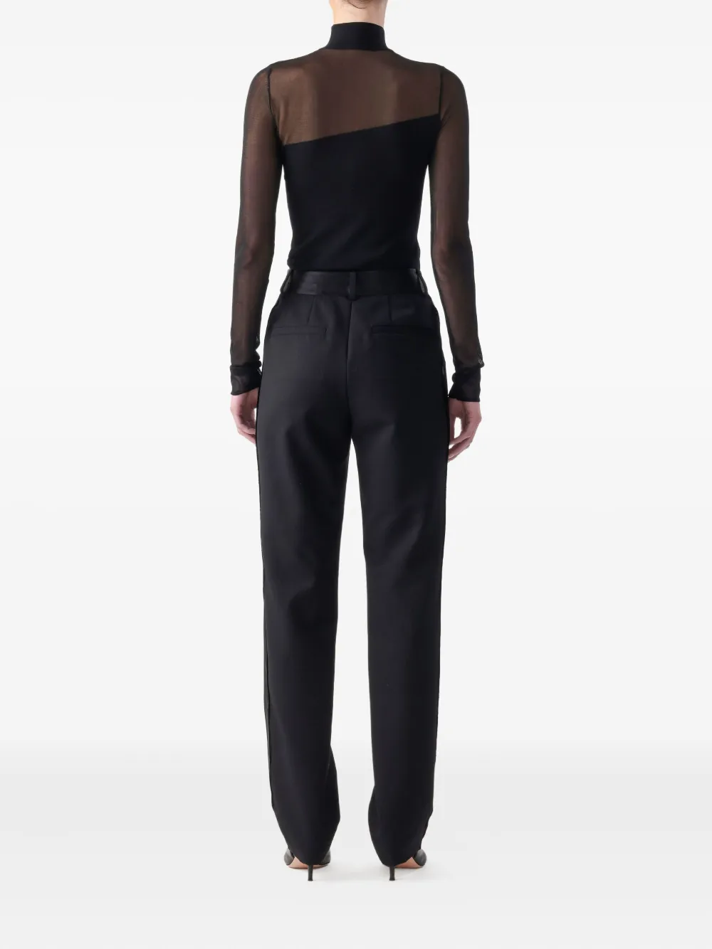 Jason Wu Collection Turtleneck Top In Black