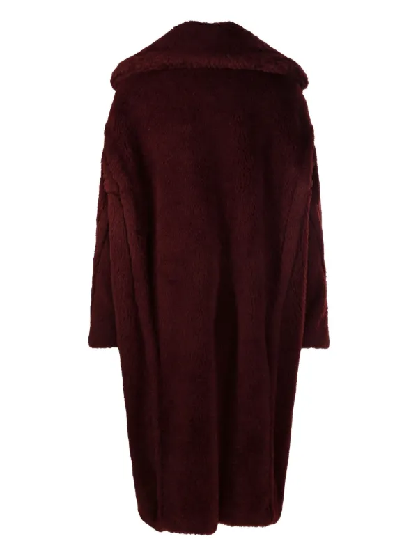 Max Mara Teddy Bear double-breasted Coat Red FARFETCH IN