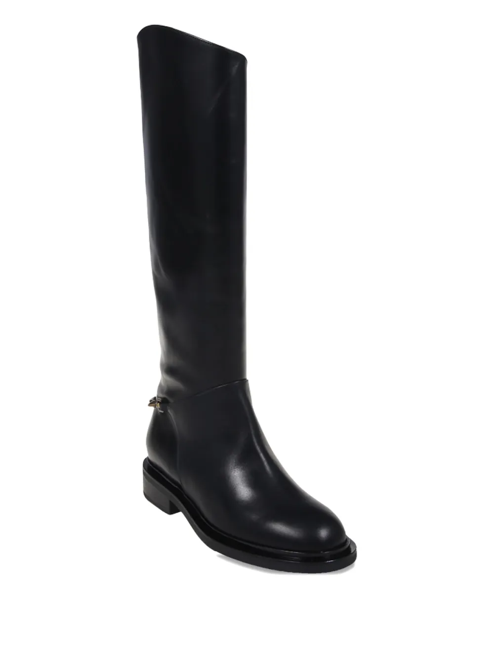 Sergio Levantesi Laura56 leren laarzen met ketting Zwart