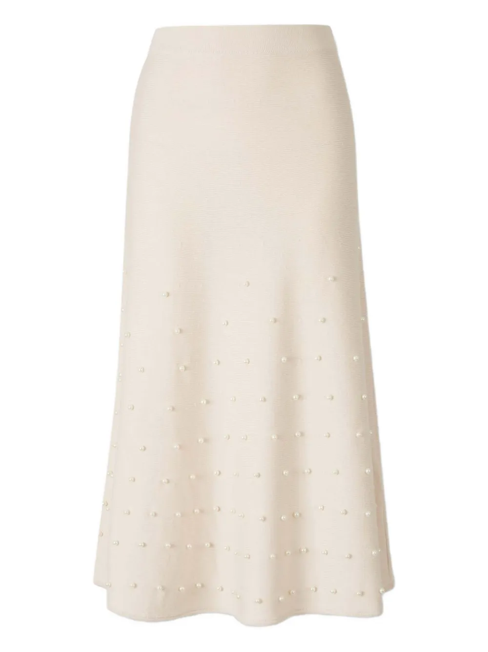 Zimmermann Hypnotic Beaded Midi Skirt In Neutral