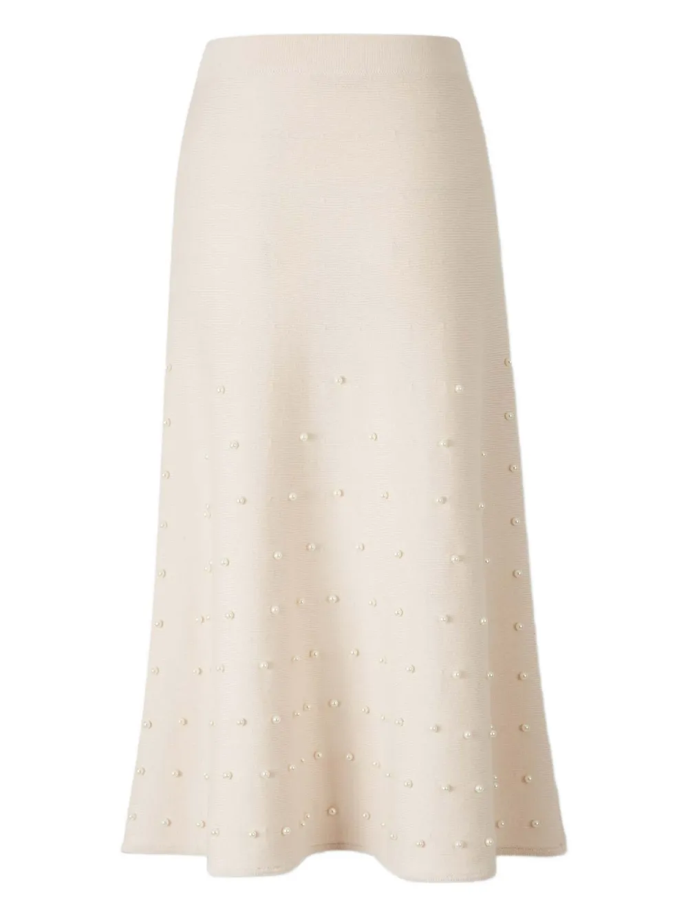Zimmermann Hypnotic Beaded Midi Skirt In Neutral