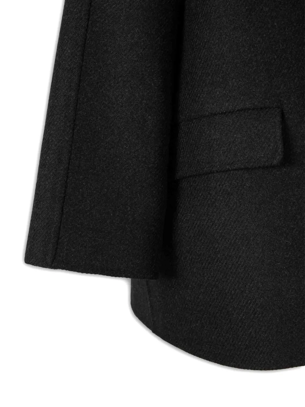 The Row High-collar Long Coat In Gray