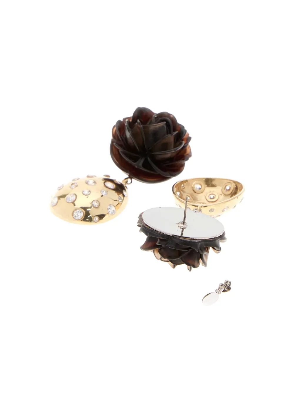 Magda Butrym rose earrings - Goud