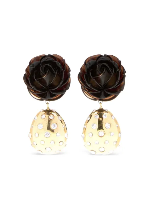 Magda Butrym rose earrings