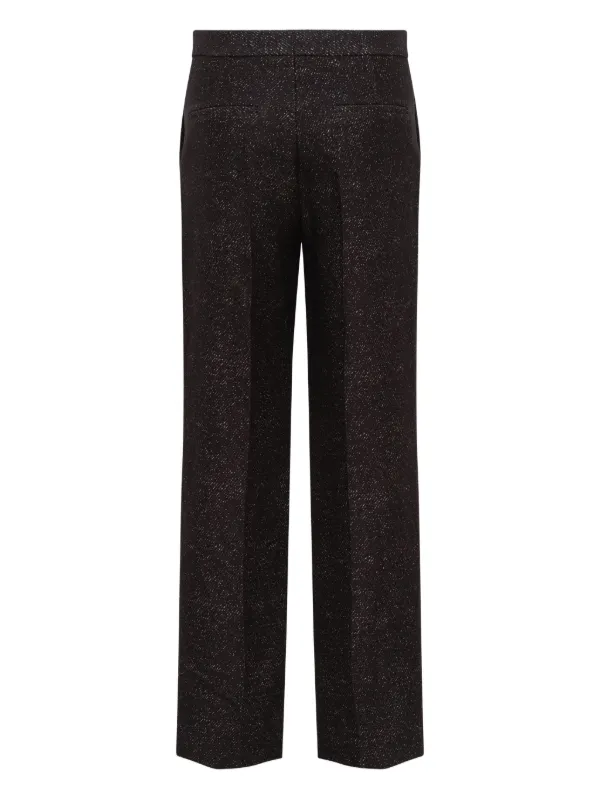 LGN LOUIS GABRIEL NOUCHI Zip Straight Trousers | Black | FARFETCH UK