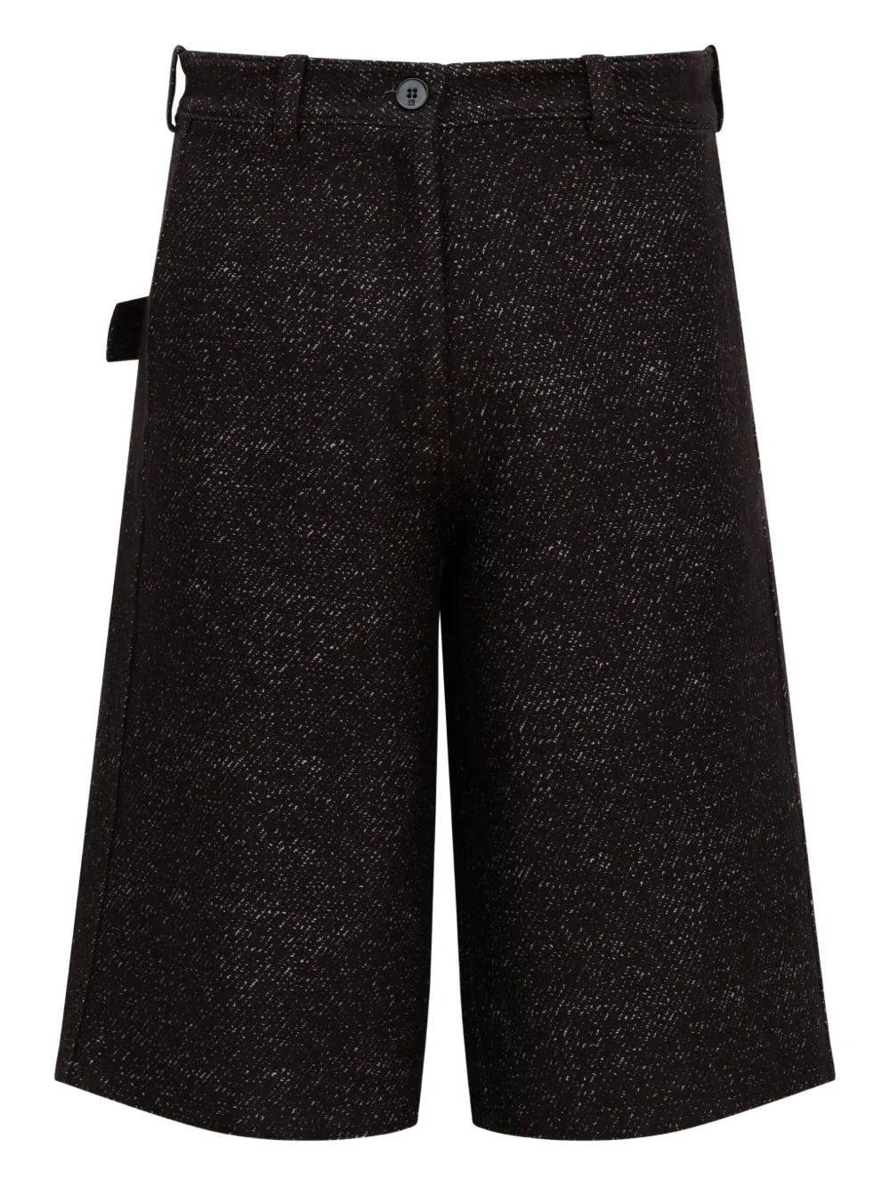 Lgn Louis Gabriel Nouchi Jacquard Straight Shorts In Black