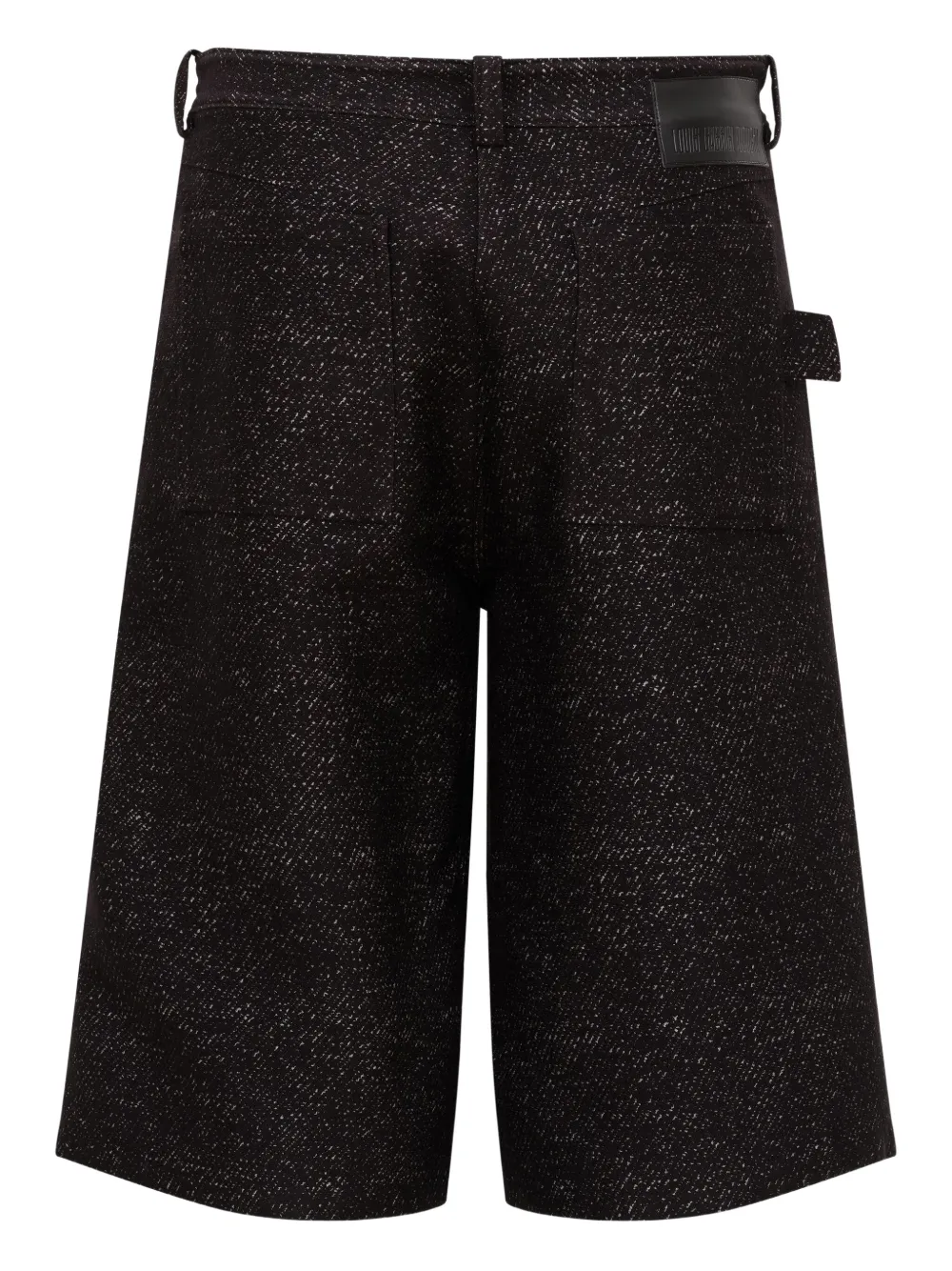 Lgn Louis Gabriel Nouchi Jacquard Straight Shorts In Black