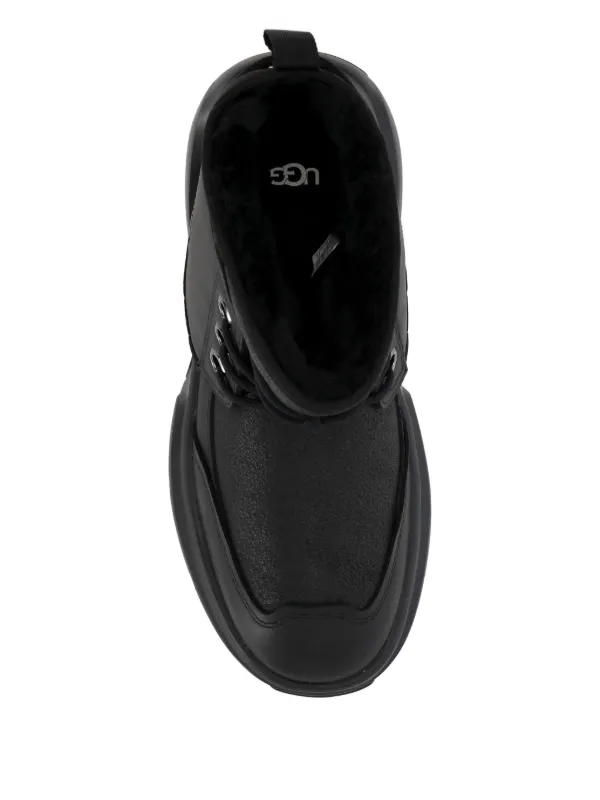 UGG レザー ハイキングブーツ | ブラック | FARFETCH JP