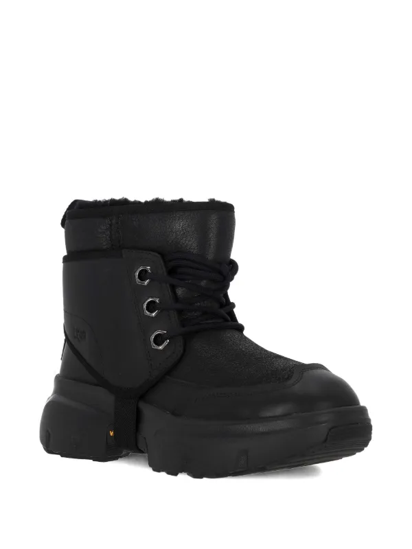 UGG レザー ハイキングブーツ | ブラック | FARFETCH JP