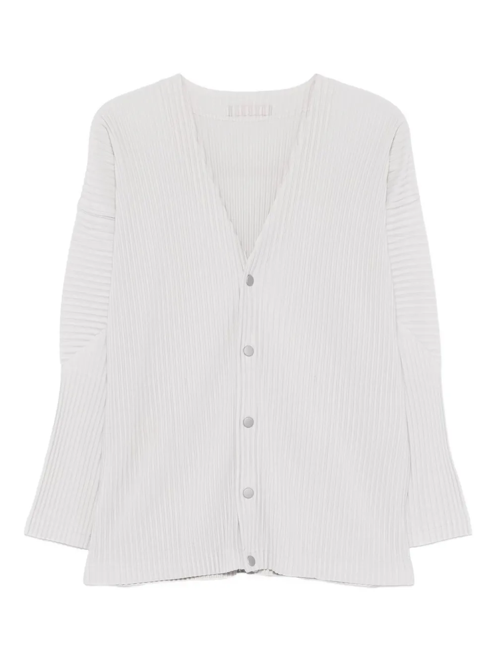 Issey Miyake cárdigan con botones y pliegues | blanco | Image 1