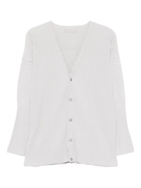 Issey Miyake pleated buttoned cardigan