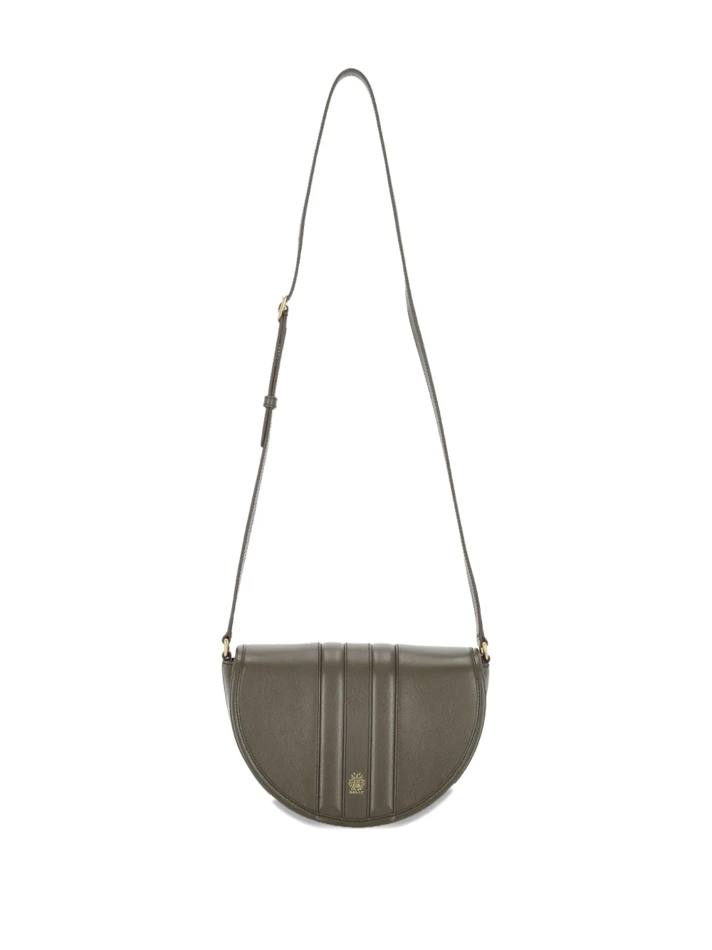 Bally panelled leather shoulder bag - Groen
